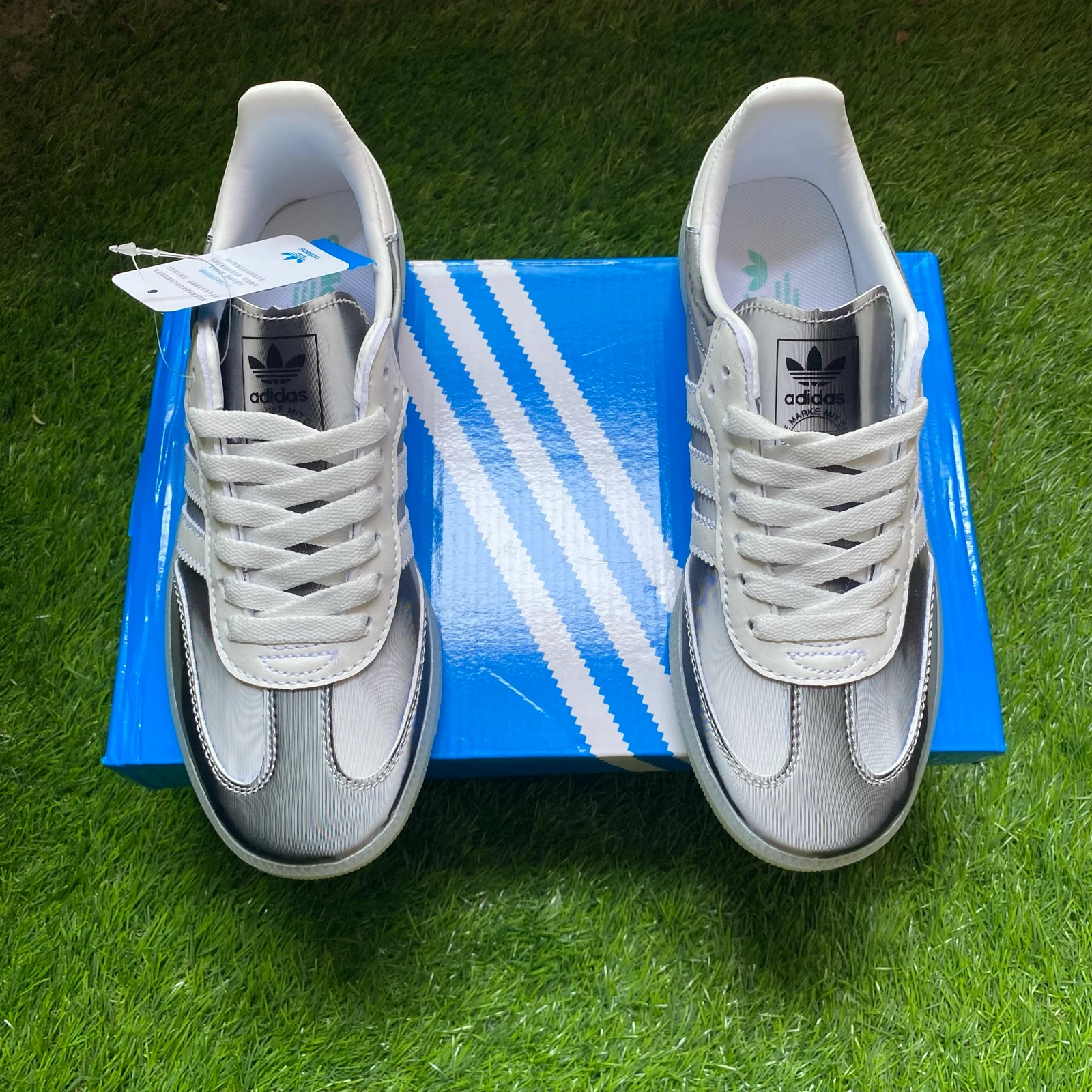 Adidas Samba Reflecterende Zilveren | Maat 39 | Van Kleur Veranderende | Nieuw | Met Doos – photo 2